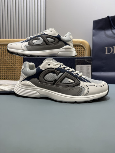 Dior Mens Shoes Sneakers Luxury Brand B30 SNEAKER Mesh and Technical Fabric 3SN279ZND_H000 with Original Box Whatsapp【+1-3239614486】