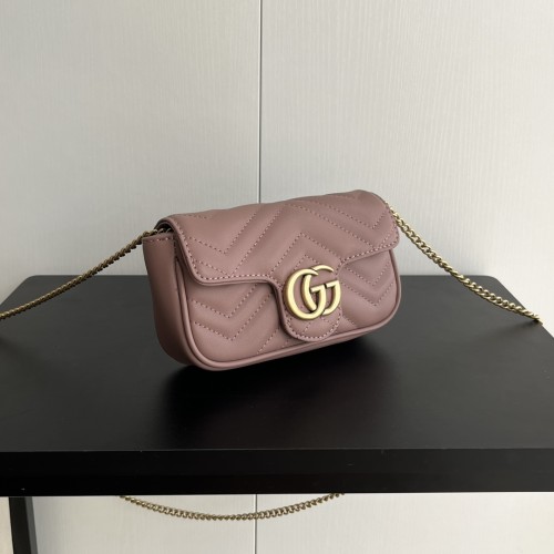 Gucci Womens Bags Shoulder Messenger Bag Luxury Brand GG Marmont mini bag with Original Box 476433 AAESE 8106 whatsapp 【+1-3239614486】