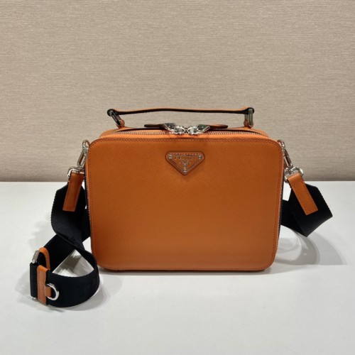 Prada Mens Womens Bags Shoulder Bag Luxury Brand 2VH069_9Z2_F0002_V_YMI Brique Medium Saffiano Leather Bag with Original Box whatsapp 【+1-3239614486】