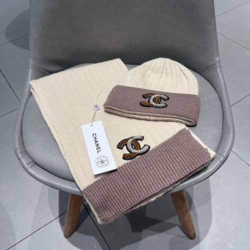 Chanel Womens Hats Luxury Brand Knit Hat Sarf Set with Original Box Whatsapp 【+1-3239614486】