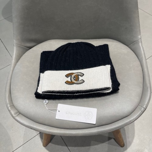 Chanel Womens Hats Luxury Brand Knit Hat Sarf Set with Original Box Whatsapp 【+1-3239614486】