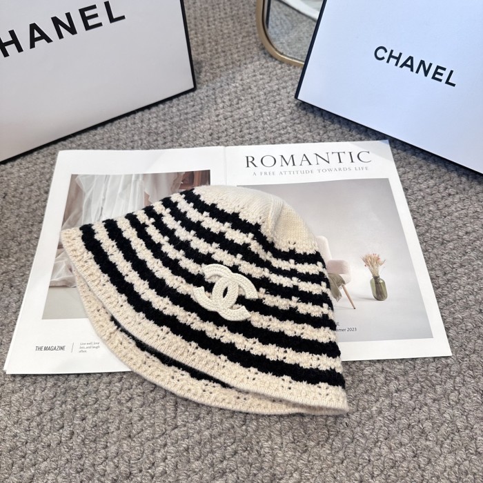 Chanel Womens Hats Luxury Brand Knit Bucket Hat with Original Box Whatsapp 【+1-3239614486】