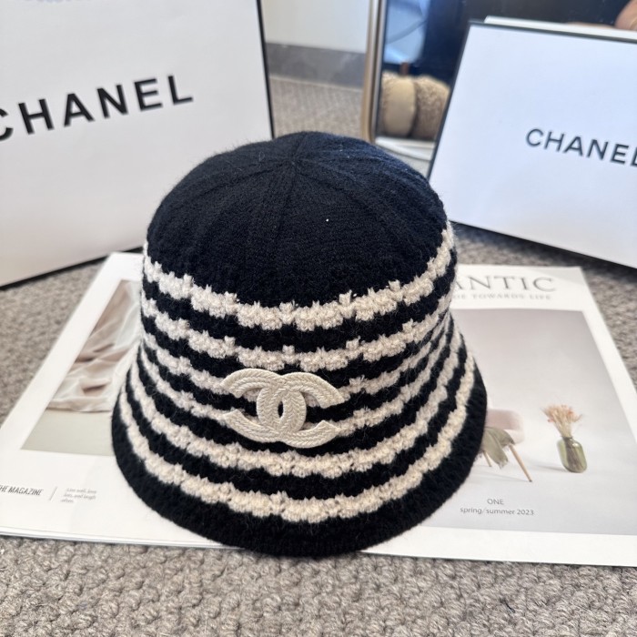 Chanel Womens Hats Luxury Brand Knit Bucket Hat with Original Box Whatsapp 【+1-3239614486】