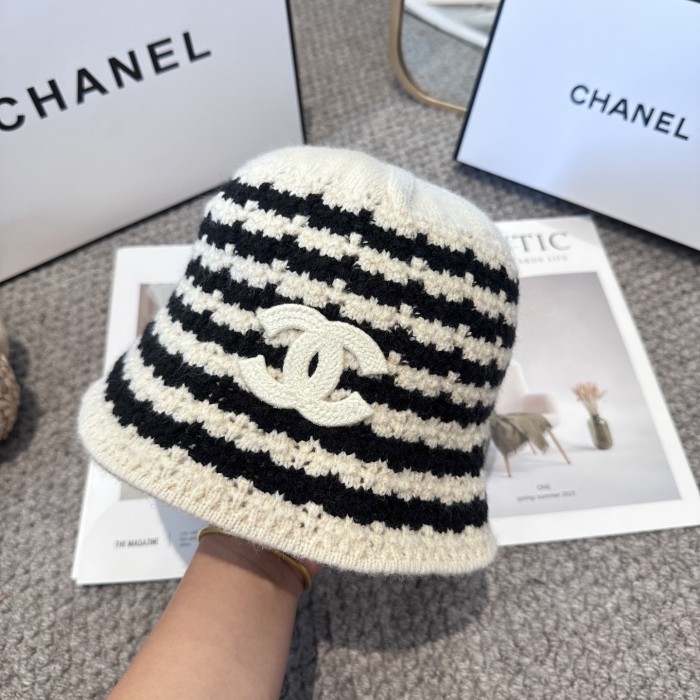 Chanel Womens Hats Luxury Brand Knit Bucket Hat with Original Box Whatsapp 【+1-3239614486】