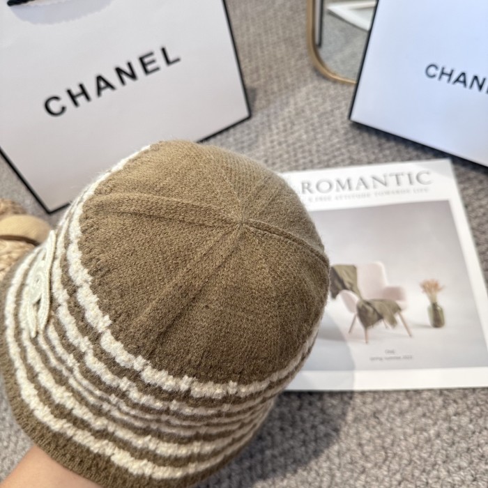 Chanel Womens Hats Luxury Brand Knit Bucket Hat with Original Box Whatsapp 【+1-3239614486】