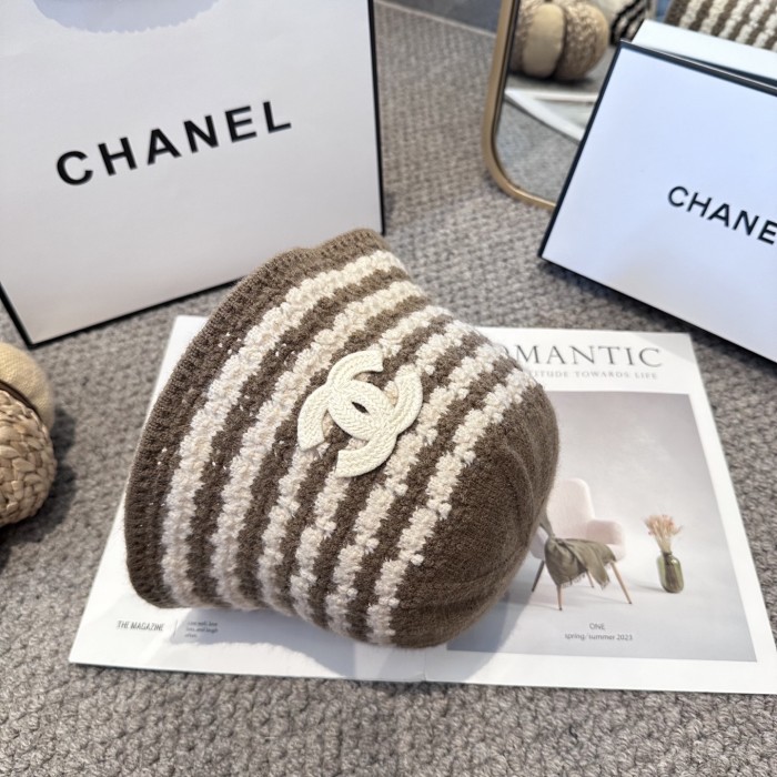 Chanel Womens Hats Luxury Brand Knit Bucket Hat with Original Box Whatsapp 【+1-3239614486】