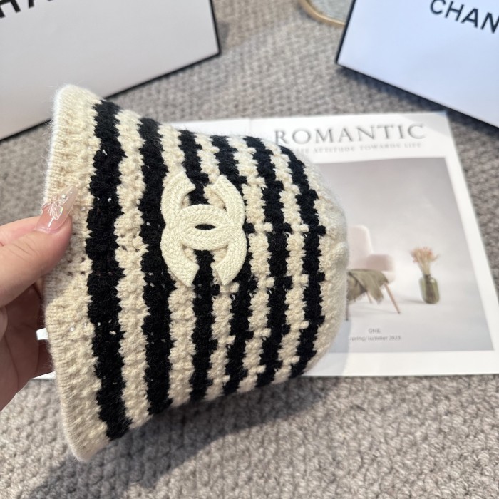 Chanel Womens Hats Luxury Brand Knit Bucket Hat with Original Box Whatsapp 【+1-3239614486】