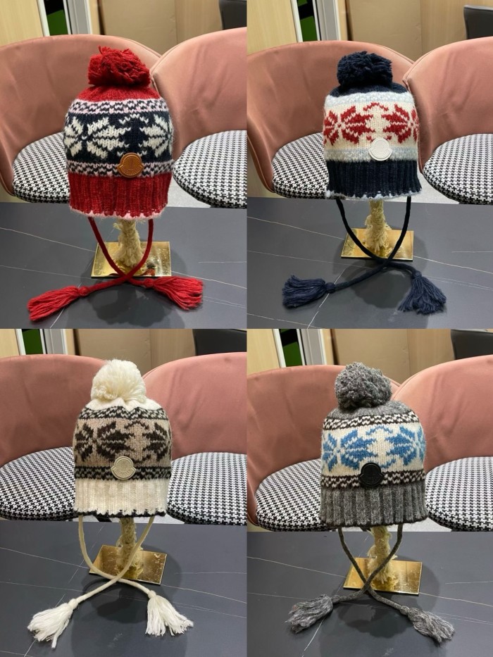 Moncler Womens Hats Luxury Brand Design Moncler Knit Hat with Original Box Whatsapp【+1-3239614486】