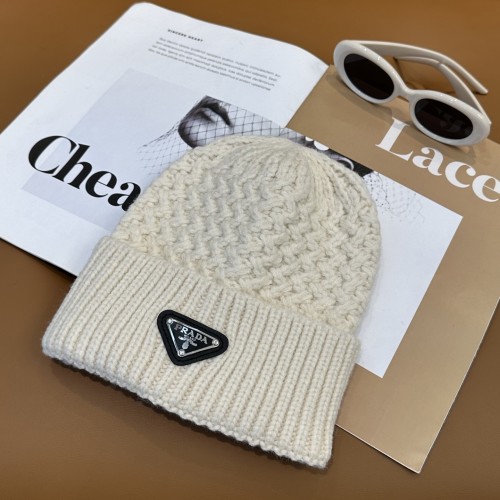 Prada Womens Hats Luxury Brand Design Prada Knit Hat with Original Box Whatsapp【+1-3239614486】