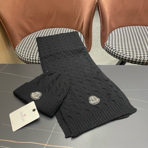 Moncler Men Womens Hat Scarf Set  Luxury Brand Design Moncler Knit Hat with Original Box Whatsapp【+1-3239614486】