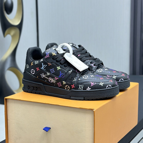 Louis Vuitton Mens Shoes Fashion Sneakers Design Luxury Brand LV TRAINER Skate SNEAKER Mix of materials with Original Box 1ABLXH Whatsapp 【+1-3239614486】