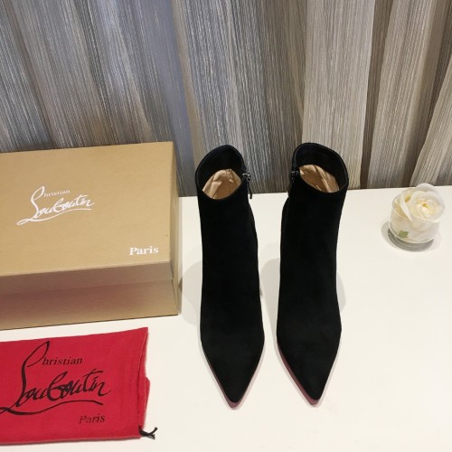 Christian Louboutin Womens Shoes Fashion Boots Luxury Brand Condora 10cm Heel with Original Box Fashion Ankle Boots whatsapp 【+1-3239614486】