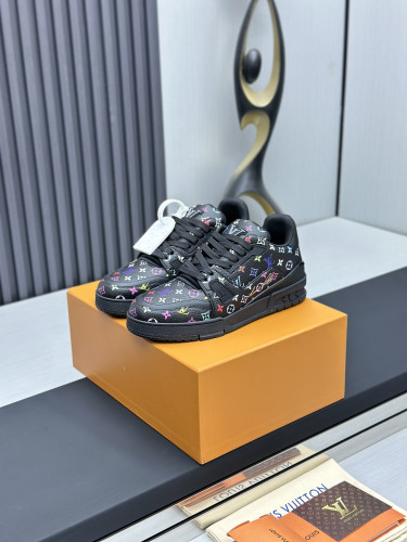 Louis Vuitton Mens Shoes Fashion Sneakers Design Luxury Brand LV TRAINER Skate SNEAKER Mix of materials with Original Box 1ABLXH Whatsapp 【+1-3239614486】