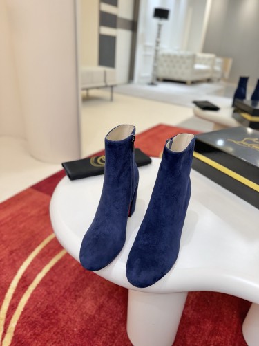 Christian Louboutin Womens Shoes Fashion Boots Luxury Brand Jane Booty 8.5cm Heel with Original Box Fashion Ankle Boots whatsapp 【+1-3239614486】