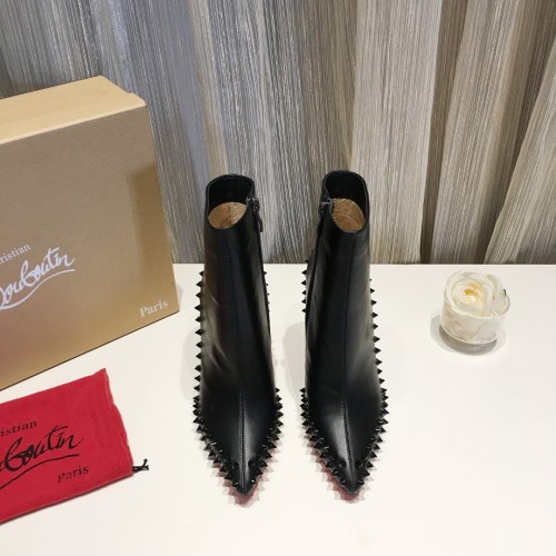 Christian Louboutin Womens Shoes Fashion Boots Luxury Brand Condora 10cm Heel with Original Box Fashion Ankle Boots whatsapp 【+1-3239614486】