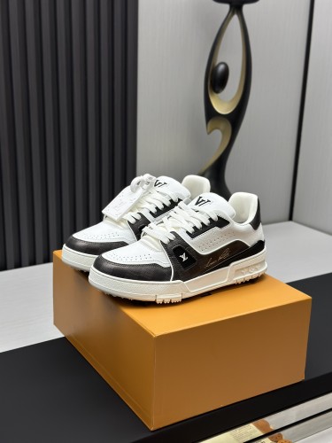 Louis Vuitton Mens Shoes Fashion Sneakers Design Luxury Brand LV TRAINER Skate SNEAKER Mix of materials with Original Box 1ABLXH Whatsapp 【+1-3239614486】