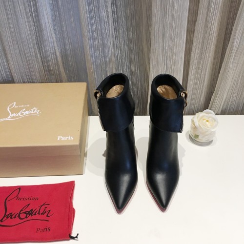 Christian Louboutin Womens Shoes Fashion Boots Luxury Brand Condora 10cm Heel with Original Box Fashion Ankle Boots whatsapp 【+1-3239614486】
