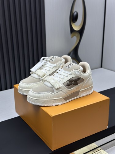 Louis Vuitton Mens Shoes Fashion Sneakers Design Luxury Brand LV TRAINER Skate SNEAKER Mix of materials with Original Box 1ABLXH Whatsapp 【+1-3239614486】