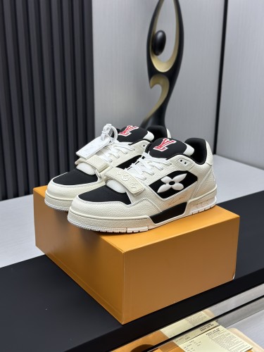 Louis Vuitton Mens Shoes Fashion Sneakers Design Luxury Brand LV TRAINER Skate SNEAKER Mix of materials with Original Box 1ABLXH Whatsapp 【+1-3239614486】