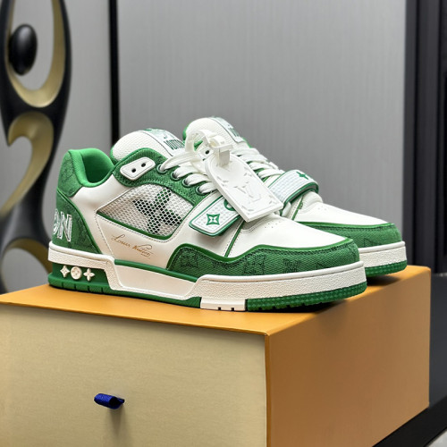 Louis Vuitton Mens Shoes Fashion Sneakers Design Luxury Brand LV TRAINER Skate SNEAKER Mix of materials with Original Box 1ABLXH Whatsapp 【+1-3239614486】