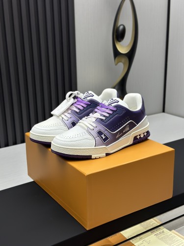 Louis Vuitton Mens Shoes Fashion Sneakers Design Luxury Brand LV TRAINER Skate SNEAKER Mix of materials with Original Box 1ABLXH Whatsapp 【+1-3239614486】