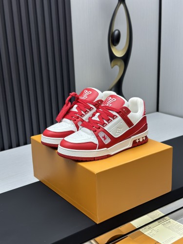 Louis Vuitton Mens Shoes Fashion Sneakers Design Luxury Brand LV TRAINER Skate SNEAKER Mix of materials with Original Box 1ABLXH Whatsapp 【+1-3239614486】