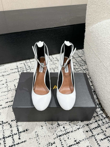 Alaia Women Fashion Shoes Sandals Luxury Brand Alaia Decollete 90 calf hair slingback pumps 9.5cm Heel with Original Box Whatsapp【+1-3239614486】