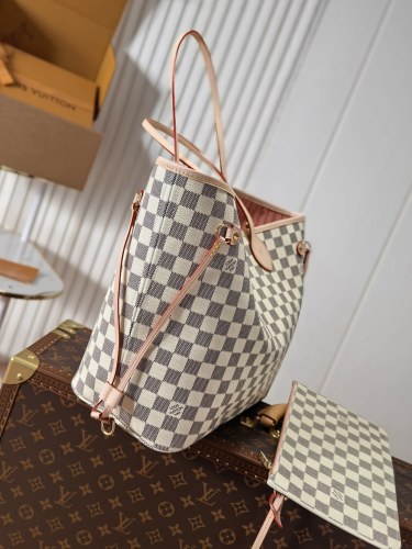 Louis Vuitton Womens Bags Luxury Brand Fashion Type NEVERFULL MM Rose Ballerina N41603 whatsapp 【+1-3239614486】