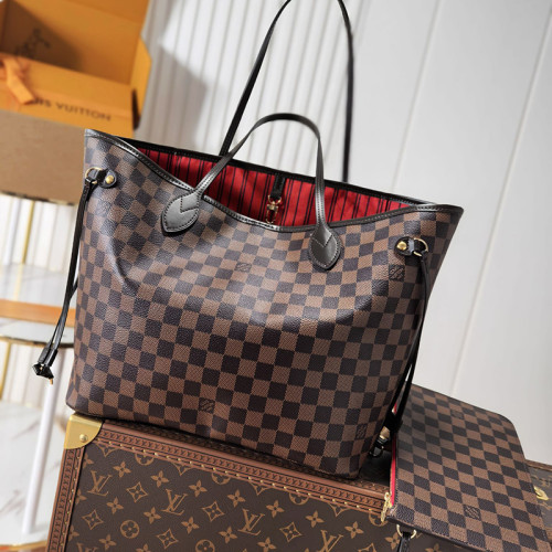 Louis Vuitton Womens Bags Luxury Brand Fashion Type NEVERFULL MM Rose Ballerina N41603 whatsapp 【+1-3239614486】