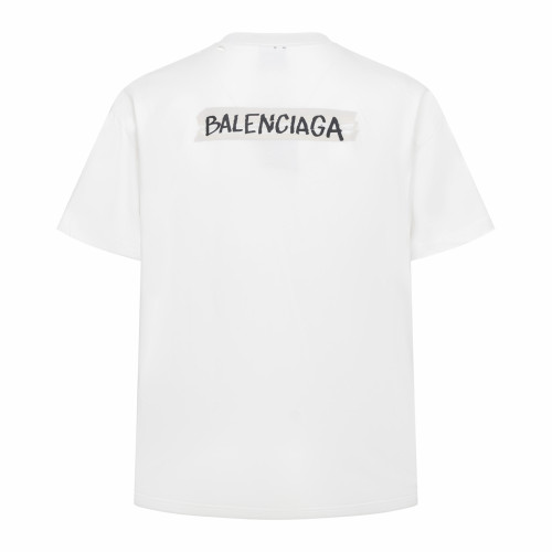 Balenciaga Luxury Brand Women Mens Short Sleeve T-Shirt MEN'S MASKING TAPE T-SHIRT MEDIUM FIT IN DIRTY WHITE Whatsapp 【+1-3239614486】