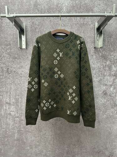 Louis Vuitton Mens Womens Sweaters Knitwear Luxury Brand Monogram Pullover for Winter 1AJBTL Whatsapp【+1-3239614486】