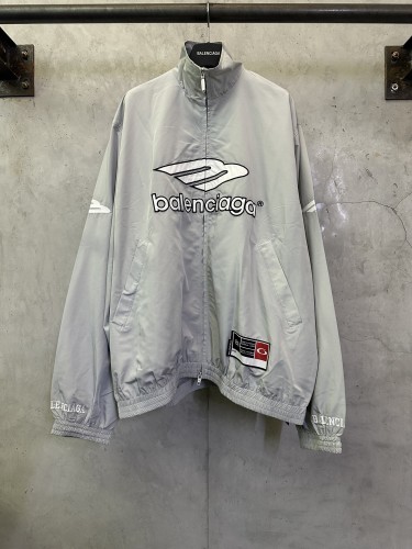 Balenciaga Men Womens Jacket Coat Luxury Brand Mens Hoodie Jackets Top Quality MEN'S 3B FOOTBALL TRACKSUIT JACKET IN NEW GREY 857734TPQ381800 Whatsapp【+1-3239614486】