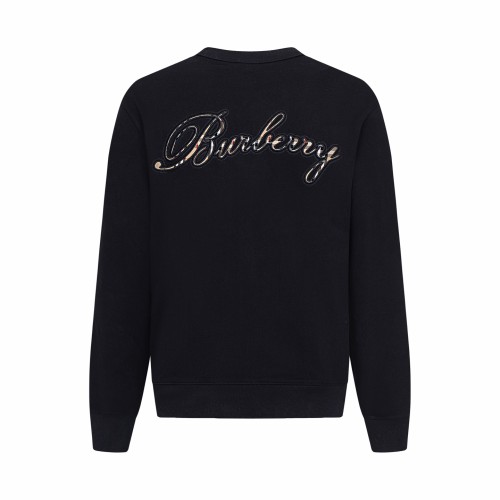 Burberry Women Mens Zip Sweatshirt Luxury Brand Mens Sweatshirt heck Cursive Logo Cotton Sweatshirt Whatsapp【+1-3239614486】