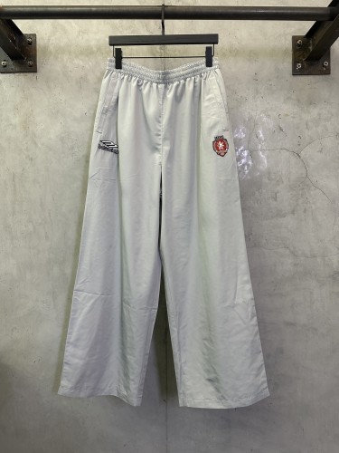 Balenciaga Luxury Brand Women Mens Pant MEN'S 3B FOOTBALL TRACKSUIT PANTS IN NEW GREY 857656TPQ381800 with Original Box Whatsapp 【+1-3239614486】