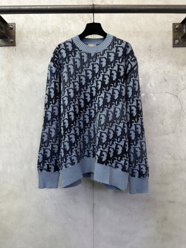 Dior Men Womens Sweater Luxury Brand Mens Knitwear Dior Ribbon Sweater Top Quality Whatsapp【+1-3239614486】