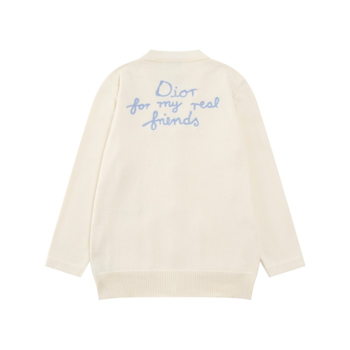 Dior Men Womens Sweater Knitwear Luxury Brand Mens Knit Cardigan Top Quality Whatsapp【+1-3239614486】