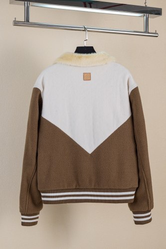 Louis Vuitton Men Womens Jackets Coat Luxury Brand Mens Jackets Monogram Blouson With Shearling Collar 1AJBD2 Quality Whatsapp【+1-3239614486】