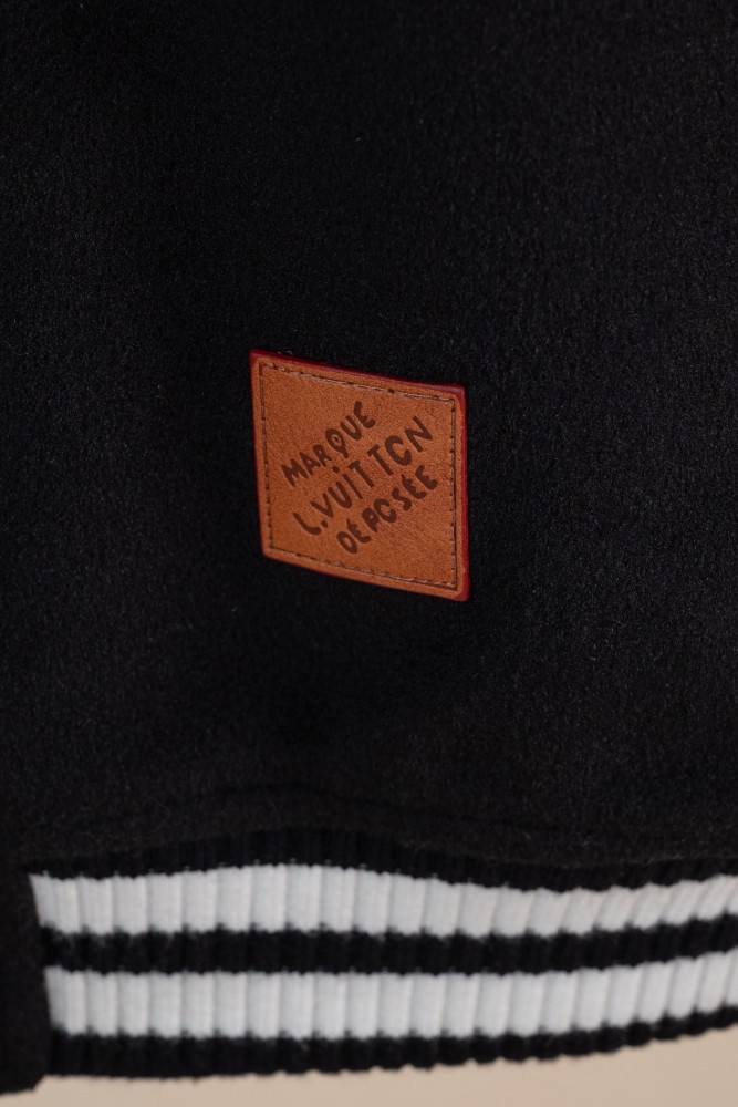Louis Vuitton Men Womens Jackets Coat Luxury Brand Mens JacketsLeather Signature Varsity Jacket Quality Whatsapp【+1-3239614486】