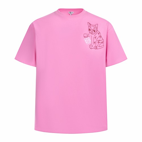 Loewe Luxury Brand Men Womens Short Sleeve T-Shirt Loose fit T-shirt Whatsapp 【+1-3239614486】