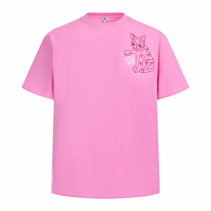 Loewe Luxury Brand Men Womens Short Sleeve T-Shirt Loose fit T-shirt Whatsapp 【+1-3239614486】