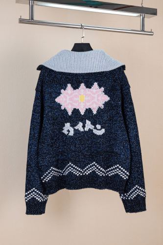 Louis Vuitton x Nigo Men Womens Sweater Knitwear Luxury Brand Mens zip Knitted Cardigan Top Quality Whatsapp【+1-3239614486】