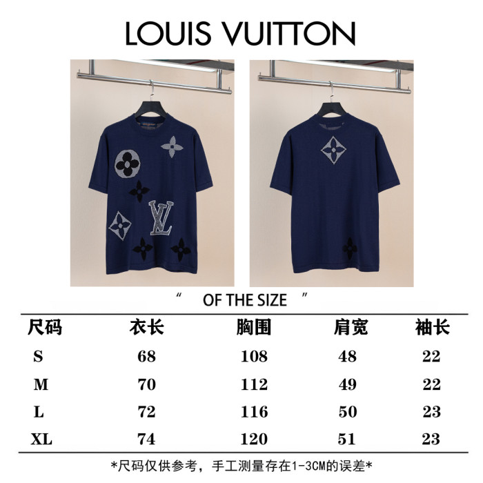 Louis Vuitton Luxury Brand Mens Short Sleeve T-Shirt Monogram Short-Sleeved Knitted Crewneck 1AJBW9 Whatsapp 【+1-3239614486】