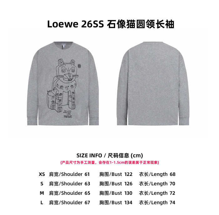 Loewe x Louis Wain Luxury Brand Men Womens Long Sleeve T-Shirt Relaxed fit T-shirt Whatsapp 【+1-3239614486】