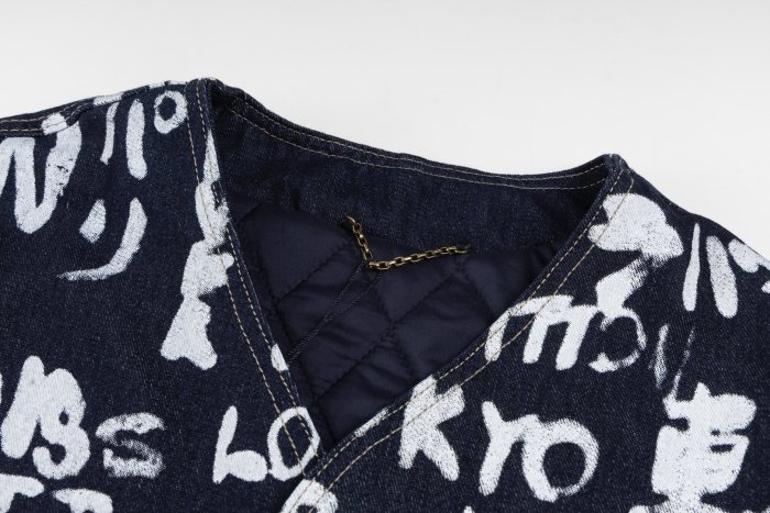 Louis Vuitton x Nigo Men Womens Jackets Denim Coat Luxury Brand Mens Jackets Top Quality Whatsapp【+1-3239614486】