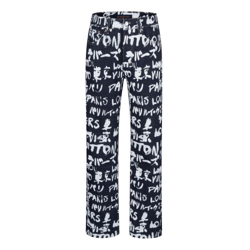 Louis Vuitton x Nigo Luxury Brand Women Mens Pant Jeans Damier Denim Pants  Whatsapp 【+1-3239614486】