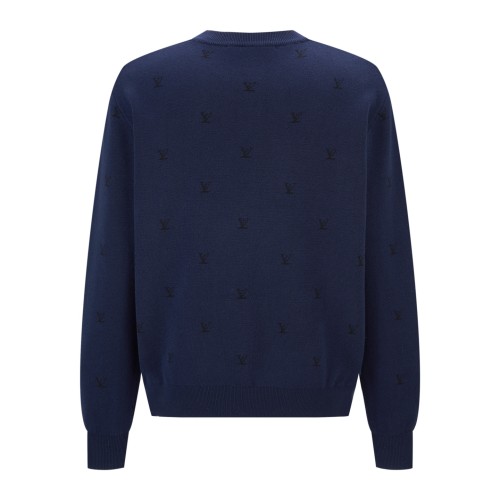 Louis Vuitton Mens Womens Sweaters Knitwear Luxury Brand LV Blason Long-Sleeved Crewneck 1AJBUH Whatsapp【+1-3239614486】