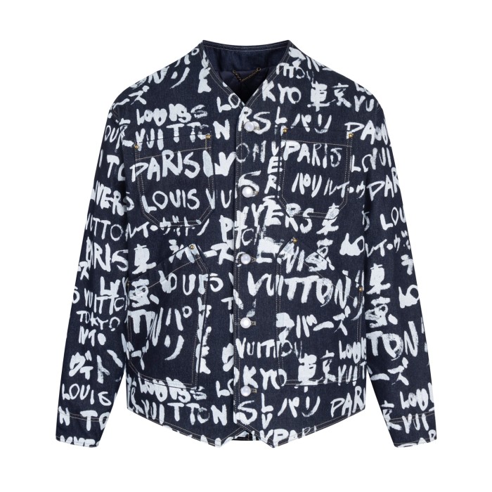Louis Vuitton x Nigo Men Womens Jackets Denim Coat Luxury Brand Mens Jackets Top Quality Whatsapp【+1-3239614486】