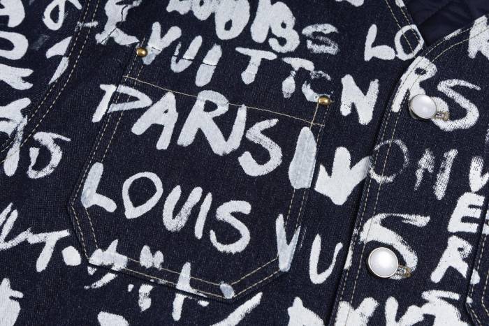 Louis Vuitton x Nigo Men Womens Jackets Denim Coat Luxury Brand Mens Jackets Top Quality Whatsapp【+1-3239614486】