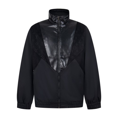 Louis Vuitton Men Womens Jackets Coat Luxury Brand Mens Jackets Leather Mix Track Top Top Quality Whatsapp【+1-3239614486】