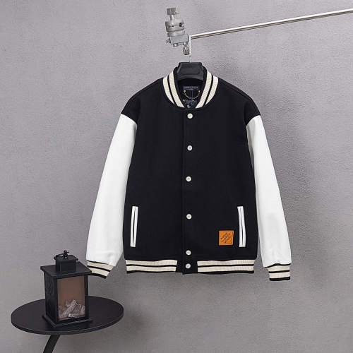Louis Vuitton Men Womens Jackets Coat Luxury Brand Mens Jacket Signature Leather Varsity Jacket Top Quality Whatsapp【+1-3239614486】